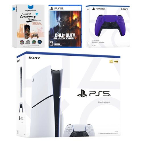 PlayStation 5 Slim Disc Bundle with Call of Duty Black Ops 7 Game, MightySkins Code and Extra Controller - PlayStation 5-Front_Standard 