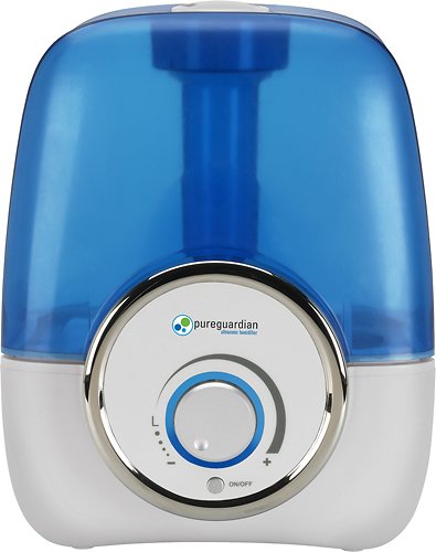  PureGuardian - 1.5-Gal. 100-Hour Ultrasonic Humidifier - White/Blue