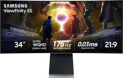 SAMSUNG 34" Odyssey OLED G8 (G85SD) Ultra-WQHD 175Hz 0.03ms Curved Gaming Monitor LS34DG856SNXZA