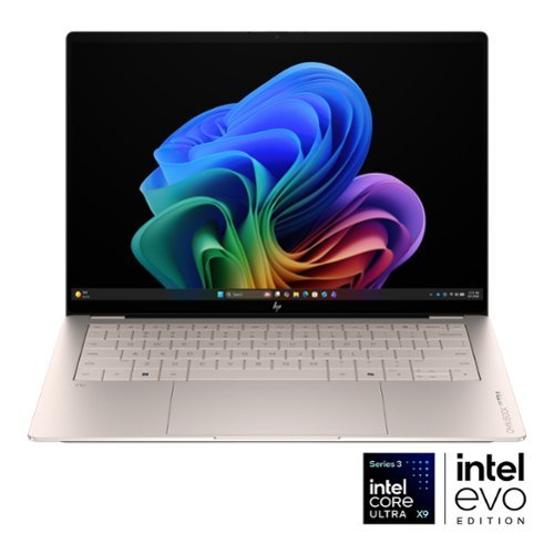 HP - OmniBook Ultra - 14" 3K OLED Touchscreen Laptop - Intel Core Ultra X9 (2026) - 32GB Memory - 1TB SSD - Copilot+ PC - Silk Sand-Front_Standard 