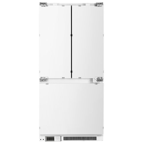 Forno Appliances - Rivestito 15.5 Cu. Ft. Counter-Depth Panel Ready French Door Refrigerator with Bottom Freezer Pull-Out Drawer - White