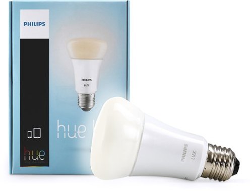  Philips - hue Lux Extension 750-Lumen 9W Dimmable A19 LED Light Bulb, 60W Equivalent - Soft White