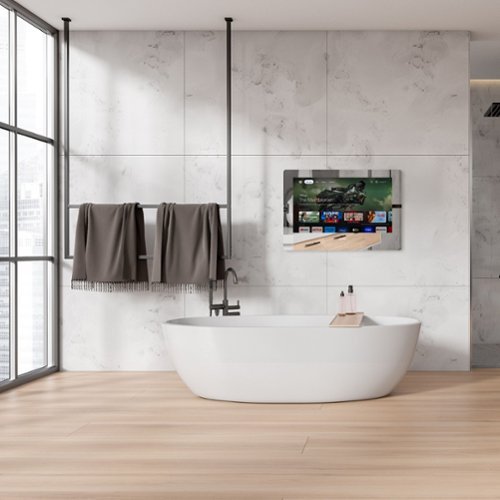 Sylvox - 24" Clas Smart Bathroom Mirror TV, 1080P FHD Google TV, IP66 Waterproof Anti-Fog, Dual Front Speakers (Wall Mount)-Alt_View_Standard_9 