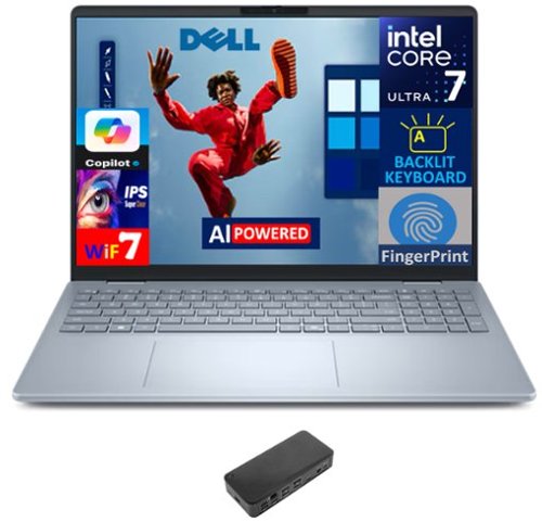 Dell - 16 Plus DB16250 Laptop 16.0 WQXGA (Intel Ultra 7-258V, 32GB LPDDR5X, 2TB PCIe SSD, Intel Arc, Win 11 Pro) - Ice Blue-Front_Standard 