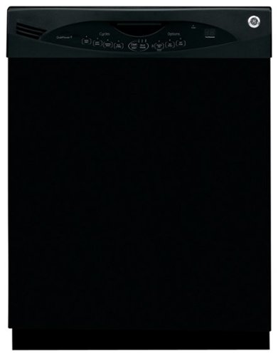  GE - 24&quot; Front Control Tall Tub Built-In Dishwasher with Stainless Steel Tub - Black