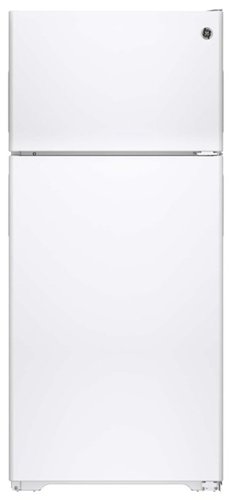 GE - 15.6 Cu. Ft. Frost-Free Top-Freezer Refrigerator - White