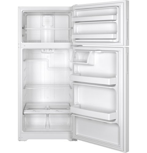 GE - 15.6 Cu. Ft. Frost-Free Top-Freezer Refrigerator - White-Alt_View_Standard_13 
