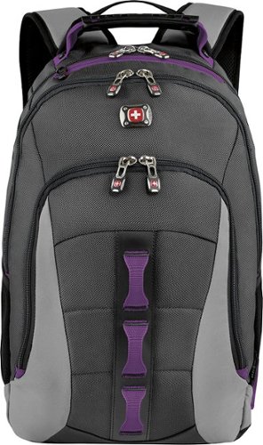  SwissGear - Skyscraper Laptop Backpack - Gray/Purple