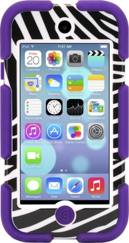  Griffin - Survivor Case for Apple® iPod® touch 5th Generation - Purple/Zebra