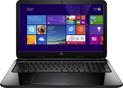  HP - 15.6&quot; Laptop - AMD A6-Series - 4GB Memory - 500GB Hard Drive - Black Licorice