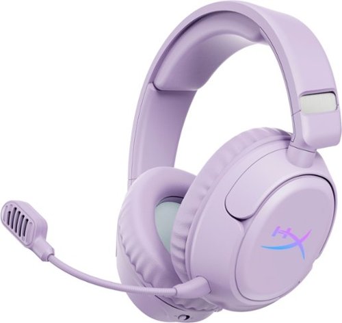 HyperX - Cloud Flight 2 Wireless Gaming Headset for PC, PS5, PS4, Nintendo Switch, Mac, Mobile, and Bluetooth - Lavender