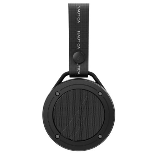 Nautica - S20 Portable Bluetooth Speaker, Wireless, TWS Pairing, IPX5, Dynamic Led Lights, Bluetooth 5.1, Carrying Strap - Black-Front_Standard 