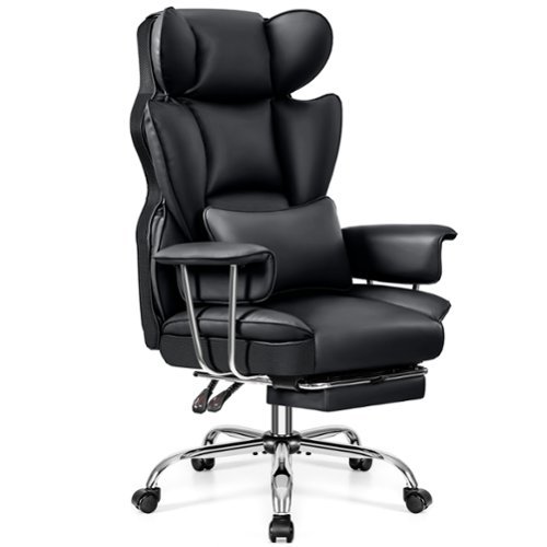 KERDOM Ergonomic Big and Tall Office Chair with Footrest, Soft