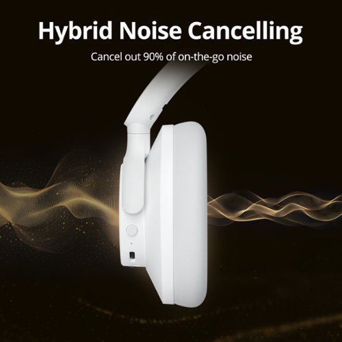 Tronsmart Q20S Hybrid Active Noise Cancelling Headphones, Comfort Wireless Over-Ear Headsets, 60H Playtime, Hi-Res Audio Deep Bass - White WHERE TO BUY