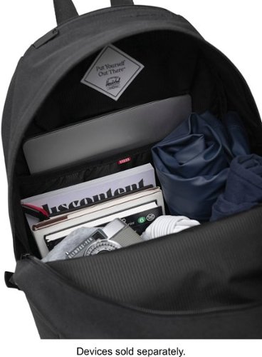 Herschel Pop Quiz Backpack - Black/Tan BUY IN MIDDLE EAST