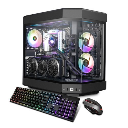 iBUYPOWER - Y60 Series Gaming Desktop - AMD Ryzen 7 7700X - 32GB Memory - RTX 4060 Ti - 1TB NVMe SSD - Black-Front_Standard 