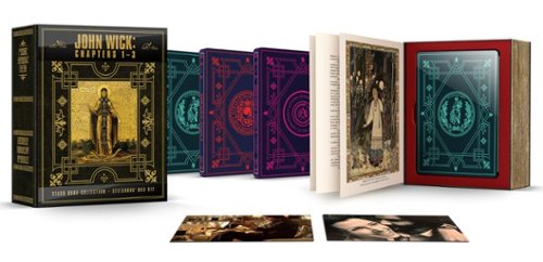 John Wick 1-3 Stash Book Collection [SteelBook] [4K Ultra HD Blu-ray/Blu-ray] [Only @ Best Buy]