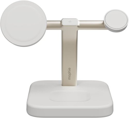 mophie - Qi2 3-in-1 Charging stand - White
