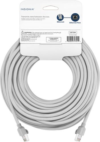 Insignia™ 100 ft. Cat 6A Ethernet Cable - Gray BUY IN MIDDLE EAST
