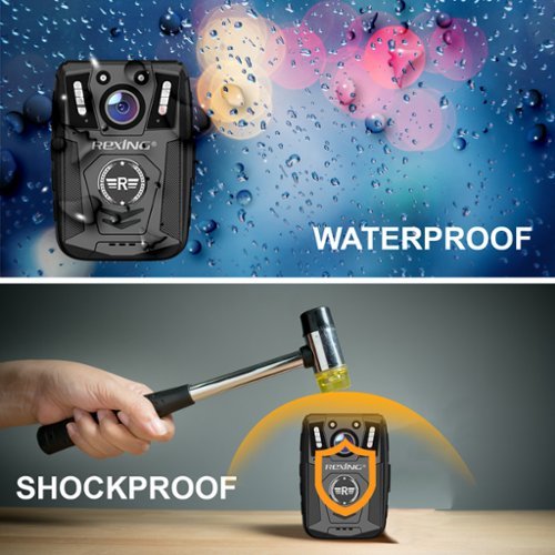 Rexing P1 1080p FHD Body Camera with 64GB Internal Memory - Black BUY IN AUSTRALIA