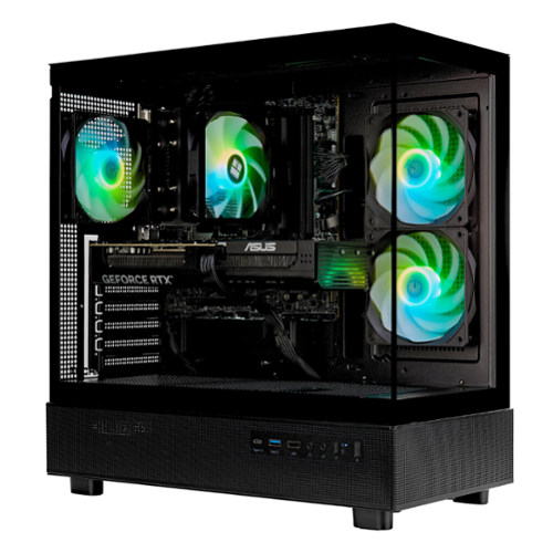 TECHNOID Glass –NVIDIA Geforce RTX 5080 –AMD Ryzen 7 9800X3D –64GB