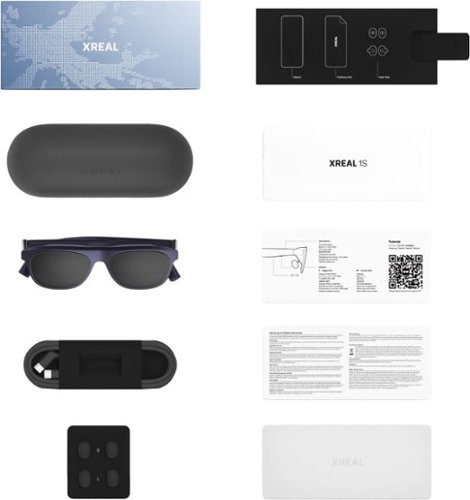 XREAL 1S AR Glasses w/X1 Chip, 52-Degree FOV 120Hz Display w/Sound by Bose for iPhone 17/16/15, Steam, ROG, Mac/PC/Android/iOS - Cobalt Blue BUY IN SINGAPORE