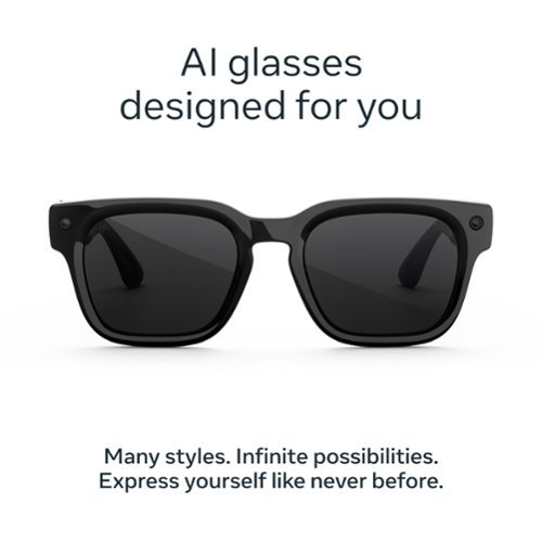 Meta Adventurer Large - Smart AI glasses for Women, Men — Meta AI, 12MP Camera, Live Translate— 3K HD resolution-Clear Lenses - Classic Black GLOBAL SHIPPING