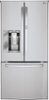 LG - 24.4 Cu. Ft. French Door Refrigerator with Thru-the-Door Ice and Water - Stainless Steel-Front_Standard