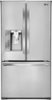 LG - 24.0 Cu. Ft. Counter-Depth French Door Refrigerator with Thru-the-Door Ice and Water-Front_Standard 