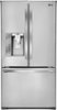LG - 24.0 Cu. Ft. Counter-Depth French Door Refrigerator with Thru-the-Door Ice and Water-Front_Standard