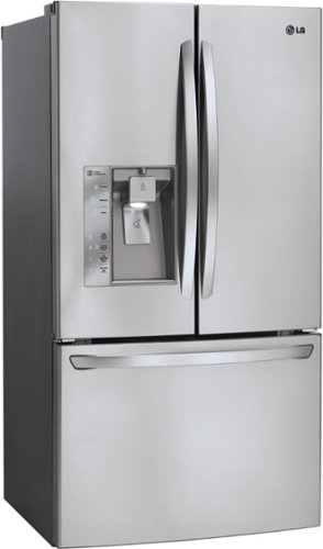 LG - 29.8 Cu. Ft. French Door Smart Refrigerator with Thru-the-Door Ice and Water-Angle_Standard 