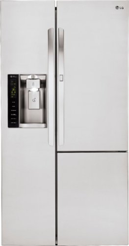  LG - 26 Cu. Ft. Door-in-Door Side-by-Side Refrigerator with Thru-the-Door Ice and Water - Stainless Steel