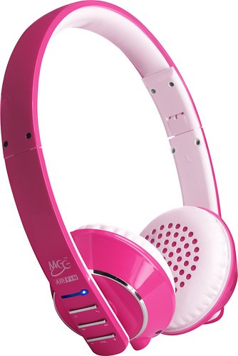  MEE audio - Air-Fi Runaway Wireless Headphones - Pink/White
