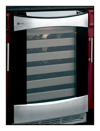  GE - Profile 57-Bottle Wine Cellar - Stainless (with black case)
