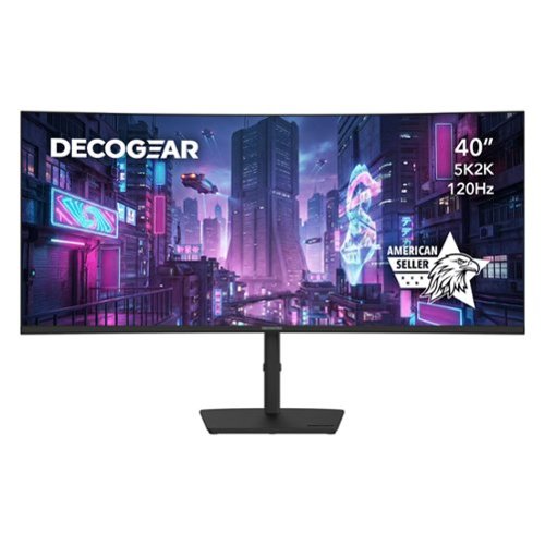 Deco Gear - 40” Curved 5K2K Nano IPS Ultrawide Monitor 120 Hz HDR USB-C 65 W Power Delivery-Front_Standard 