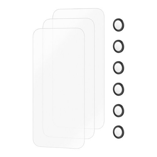 Insignia™ Glass Screen Protector with Lens Protection for Apple iPhone 17 Pro Max (3-Pack) - Clear GLOBAL SHIPPING