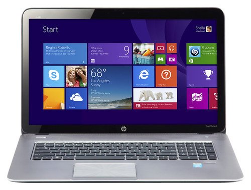  HP - ENVY 17.3&quot; Refurbished Touch-Screen Laptop - Intel Core i7 - 12GB Memory - 1TB Hard Drive - Silver