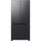 Samsung - 17.5 CuFt French Door Refrigerator in Matte Steel with Twin Cooling Plus™ - Black-Front_Standard