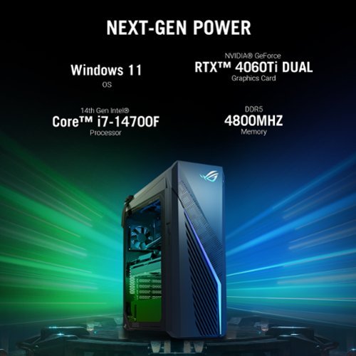 ASUS ROG Gaming Desktop Intel Core i7 14700F 32GB Memory NVIDIA