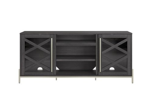Whalen Furniture - Adelia 65in TV Console - Dark Steel Gray