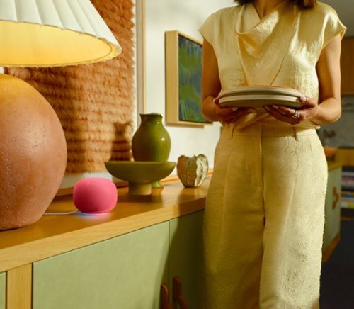 Google Home Speaker - Smart Speaker with Gemini For Home Voice Assistant and 360-Degree Sound - Berry BUY IN SAUDI ARABIA