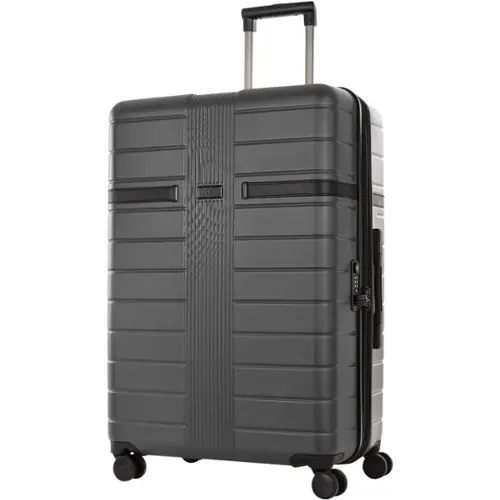 Front. Bugatti - Hamburg 29" Expandable Spinner Suitcase - Charcoal.