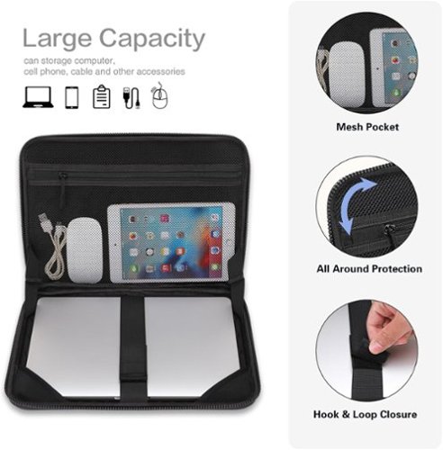 mosiso Waterproof Laptop Sleeve 15 16 inch EVA Hard Shell Laptop