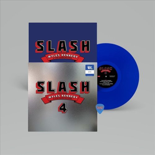  4 [Blue Vinyl]  [Only @ Best Buy] [LP] - VINYL INTERNATIONAL SHIPPING