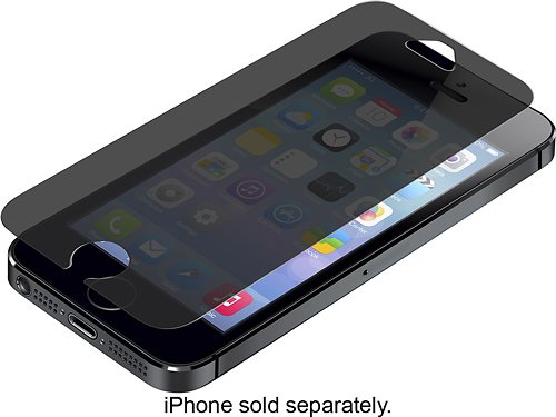  ZAGG - InvisibleShield PRIVACYGLASS Screen Protector for Apple® iPhone® 5 and 5s - Clear