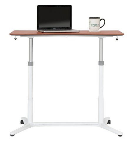 Calico Designs - Sierra Computer Desk - White/Cherry-Front_Standard 