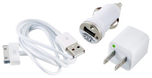 UltraLast - Vehicle and Wall Chargers for Select Apple® Devices - White-Front_Standard 