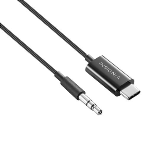 Insignia™ 3’ USB-C to 3.5 mm Cable - Black BUY IN EUROPE