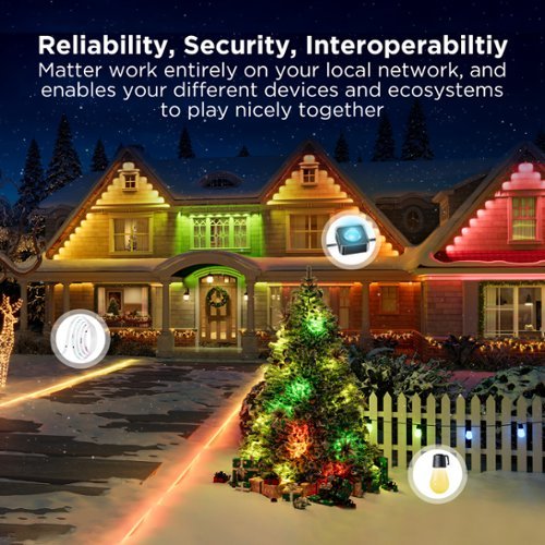 Govee Wi-Fi RGBIC Outdoor Permanent String Lights 50ft - Black WHERE TO BUY