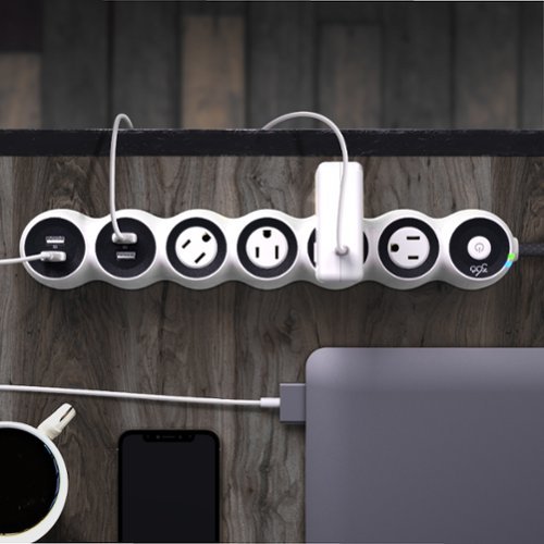 360 Electrical PowerCurve24, 4 Rotating Outlets/4 USB-A 1080 Joules Surge Protector - White BUY ONLINE